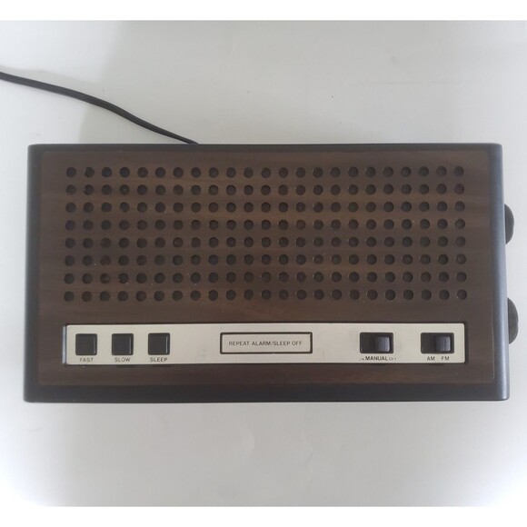 70s Sears Roebuck Dual Digital Alarm Clock AM/FM Radio #23870 Retro Tested Works - Picture 2 of 12